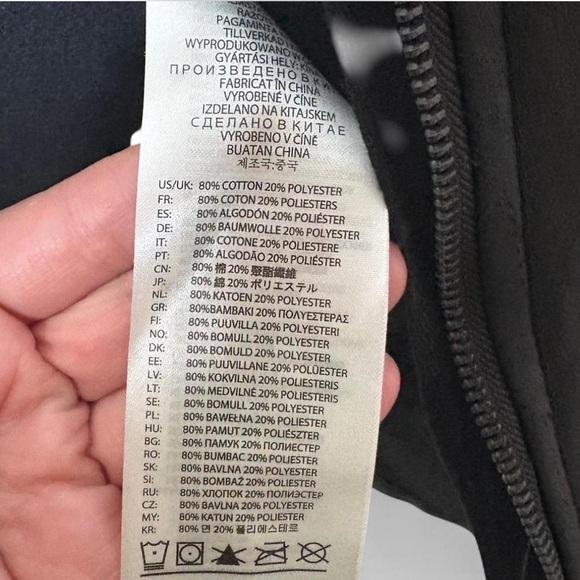 Fox Racing Black Faux Leather & Grey Sleeve Moto Jacket Size Large - Picture 6 of 7